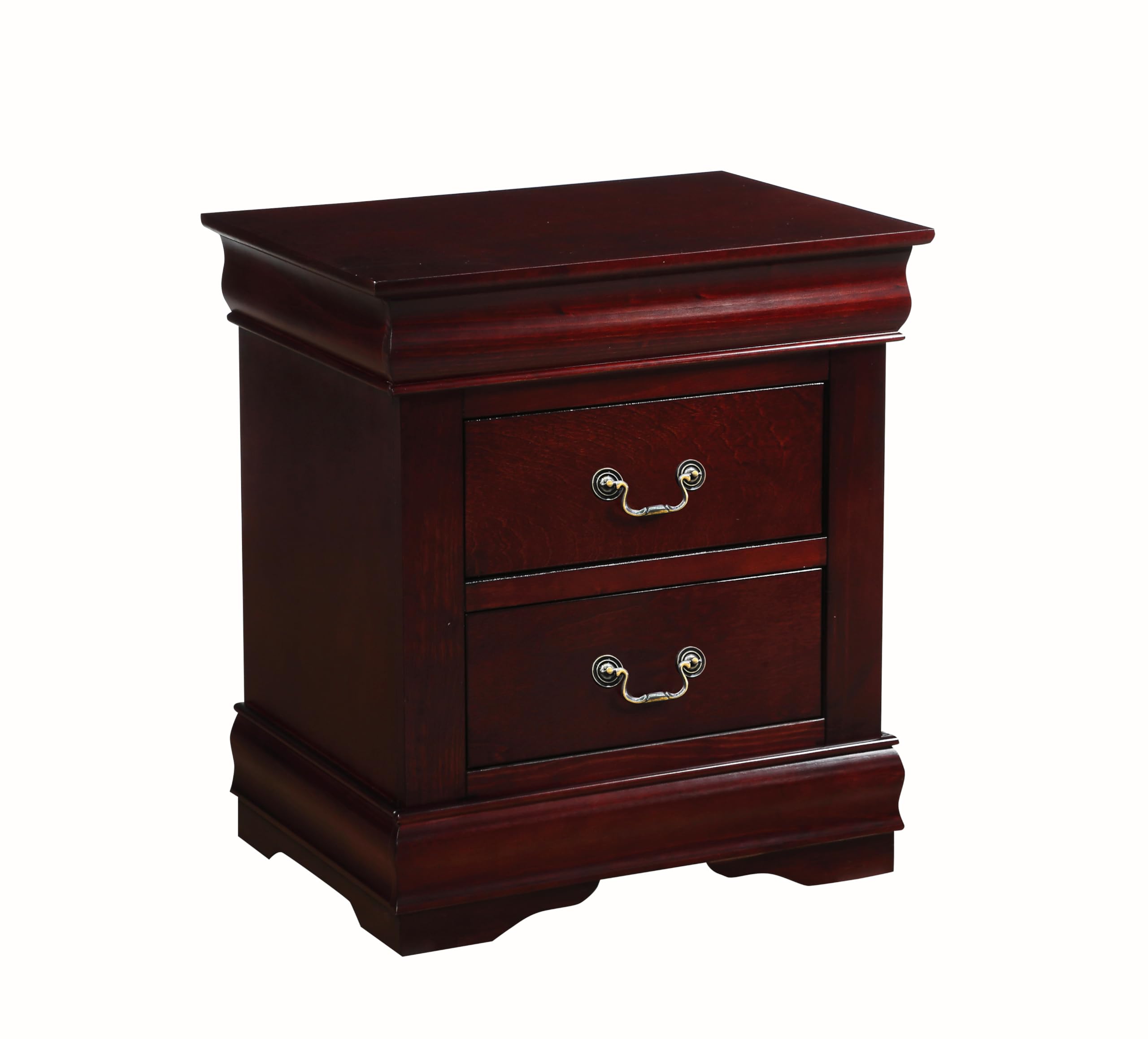 Acme Louis Philippe Nightstand in Cherry